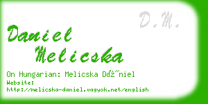 daniel melicska business card